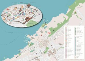 Touristen-Stadtplan von Estavayer-le-Lac