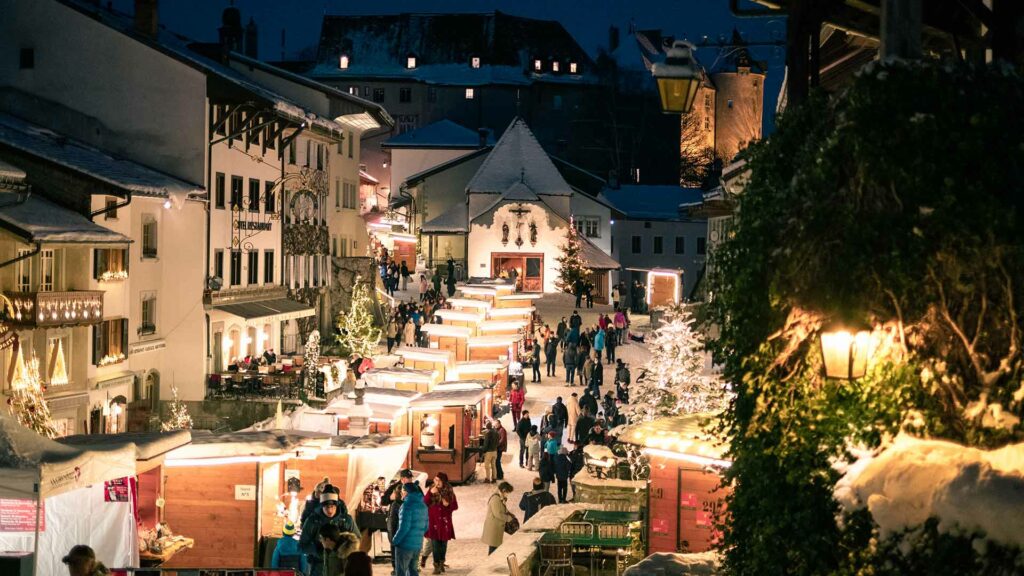 Christmas market in La Gruyère