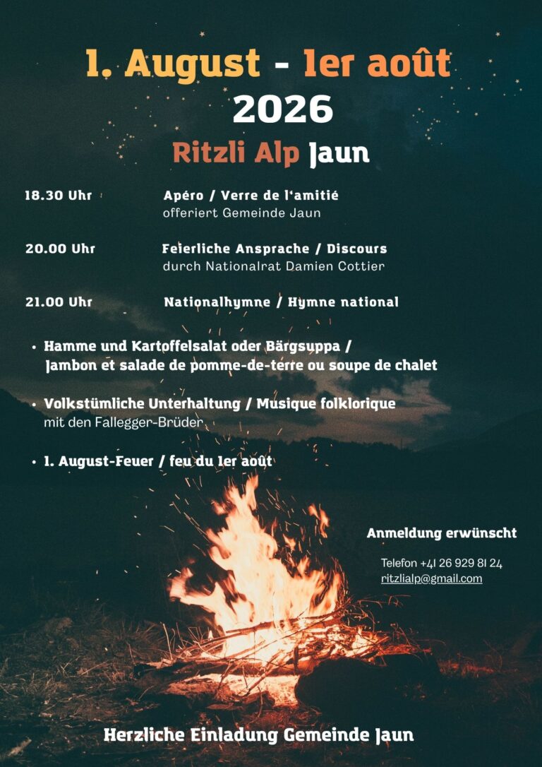 Fête nationale à Jaun