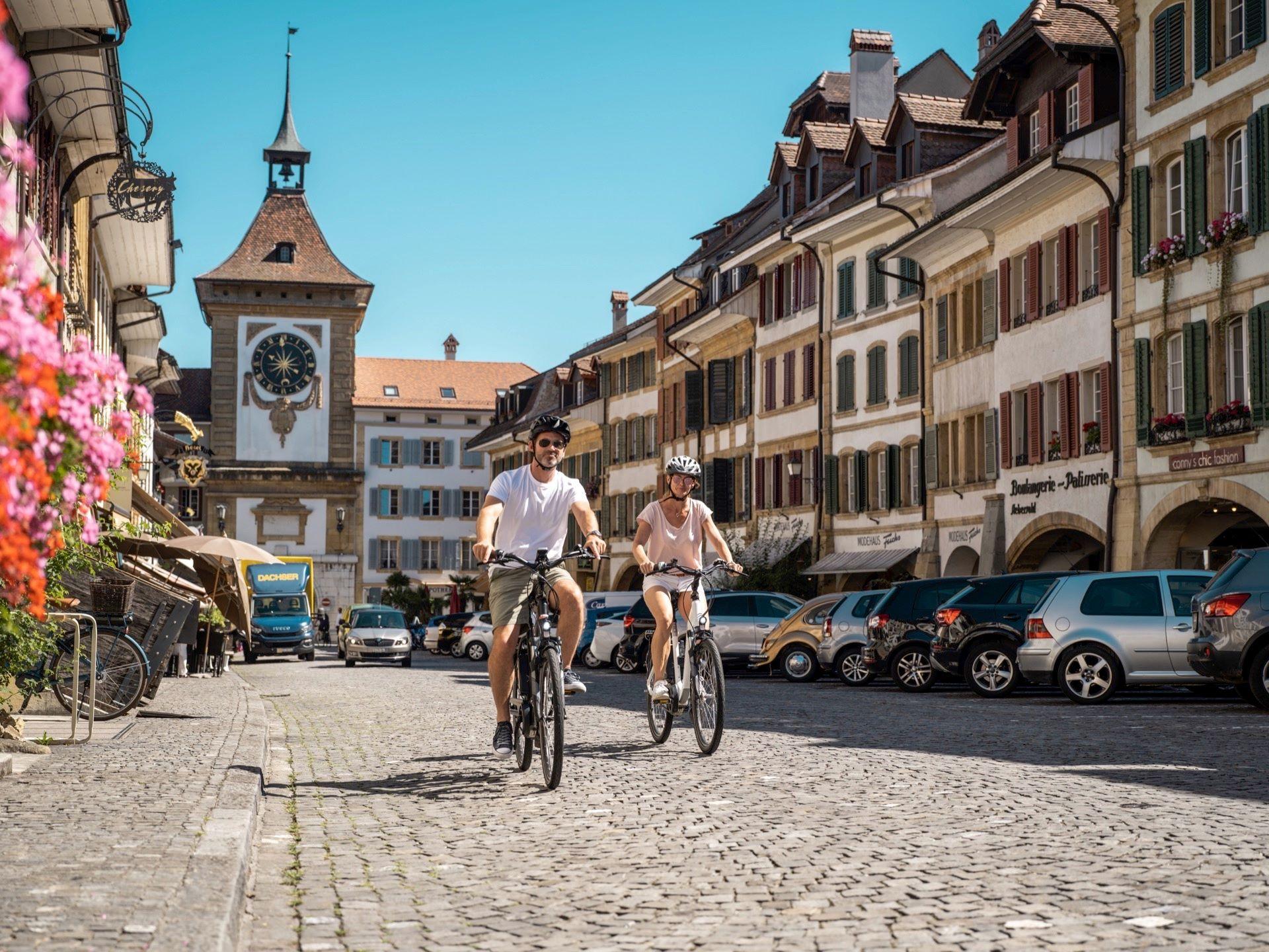 Mit dem Velo 