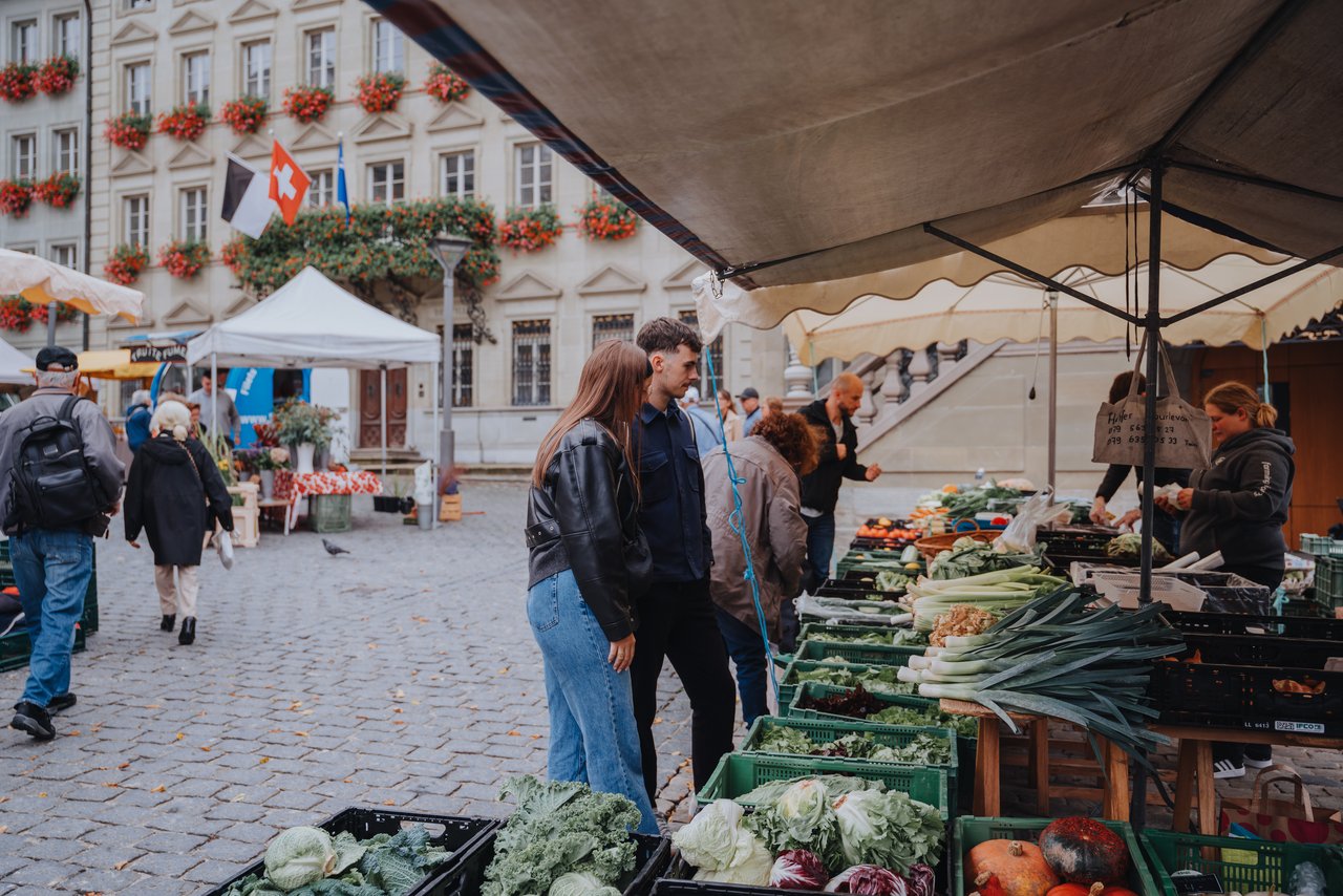 Der Wochenmarkt am Samstag