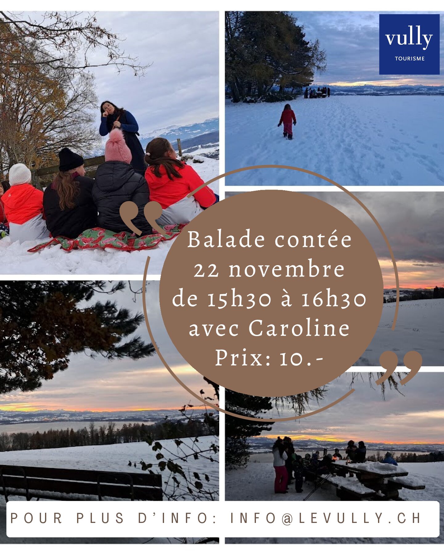 Public guided tour Vully