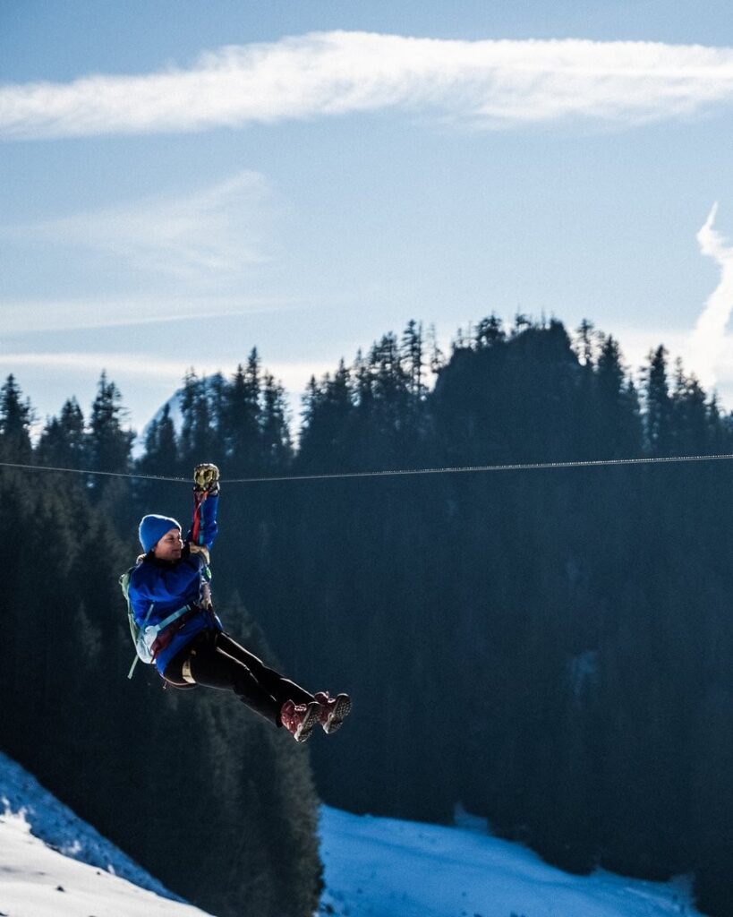 Coole Action im Tal der Seilrutschen