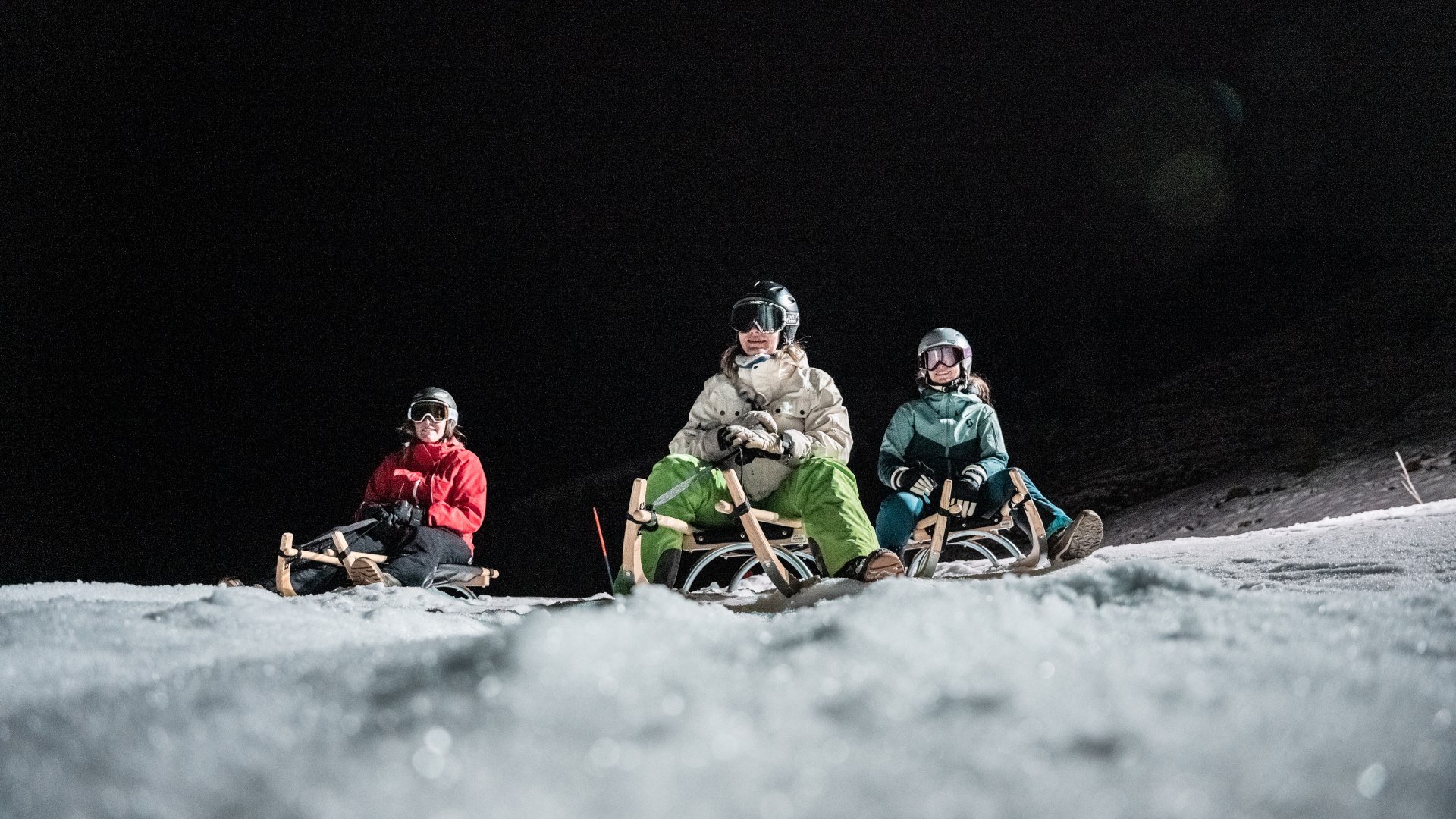 Nighttime Sledding with Fondue Delight