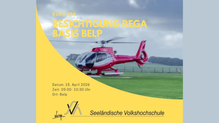 Visite de la base Rega à Belp avec la VHS Seeland