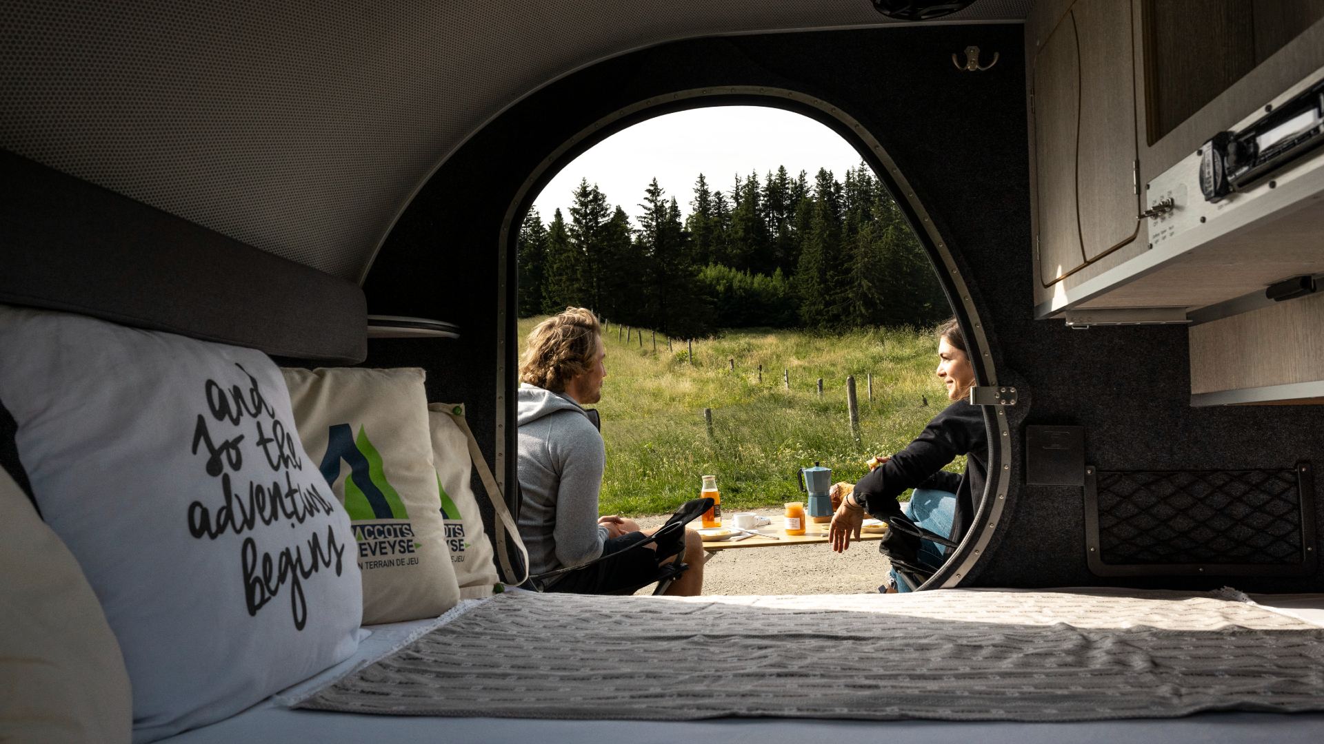 Temporärer Wohnmobil-Stellplatz 