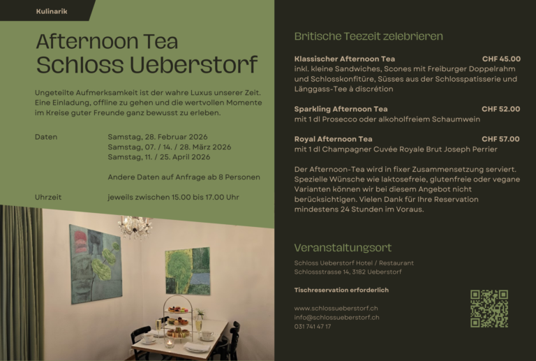 Afternoon Tea dans le Schloss Ueberstorf