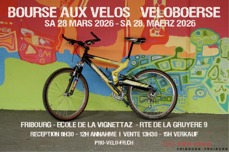 Bourse aux vélos de Fribourg – PRO VELO
