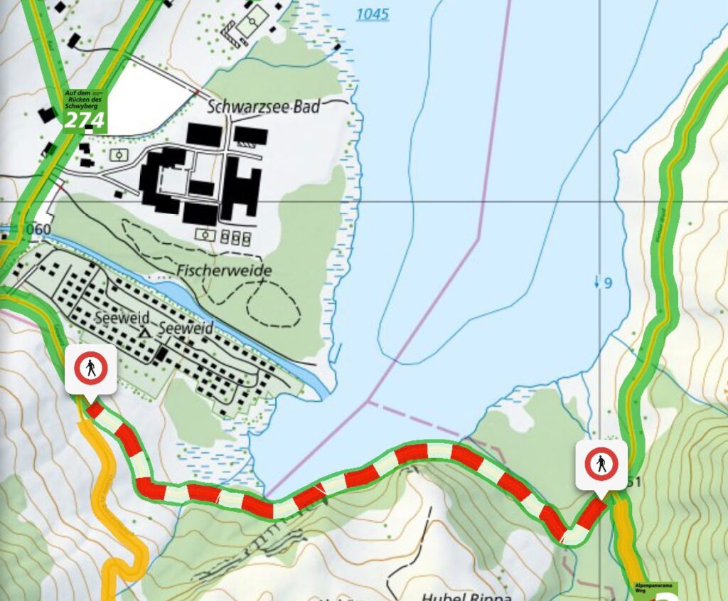 Rockfall at the Dragon – Lake Walk