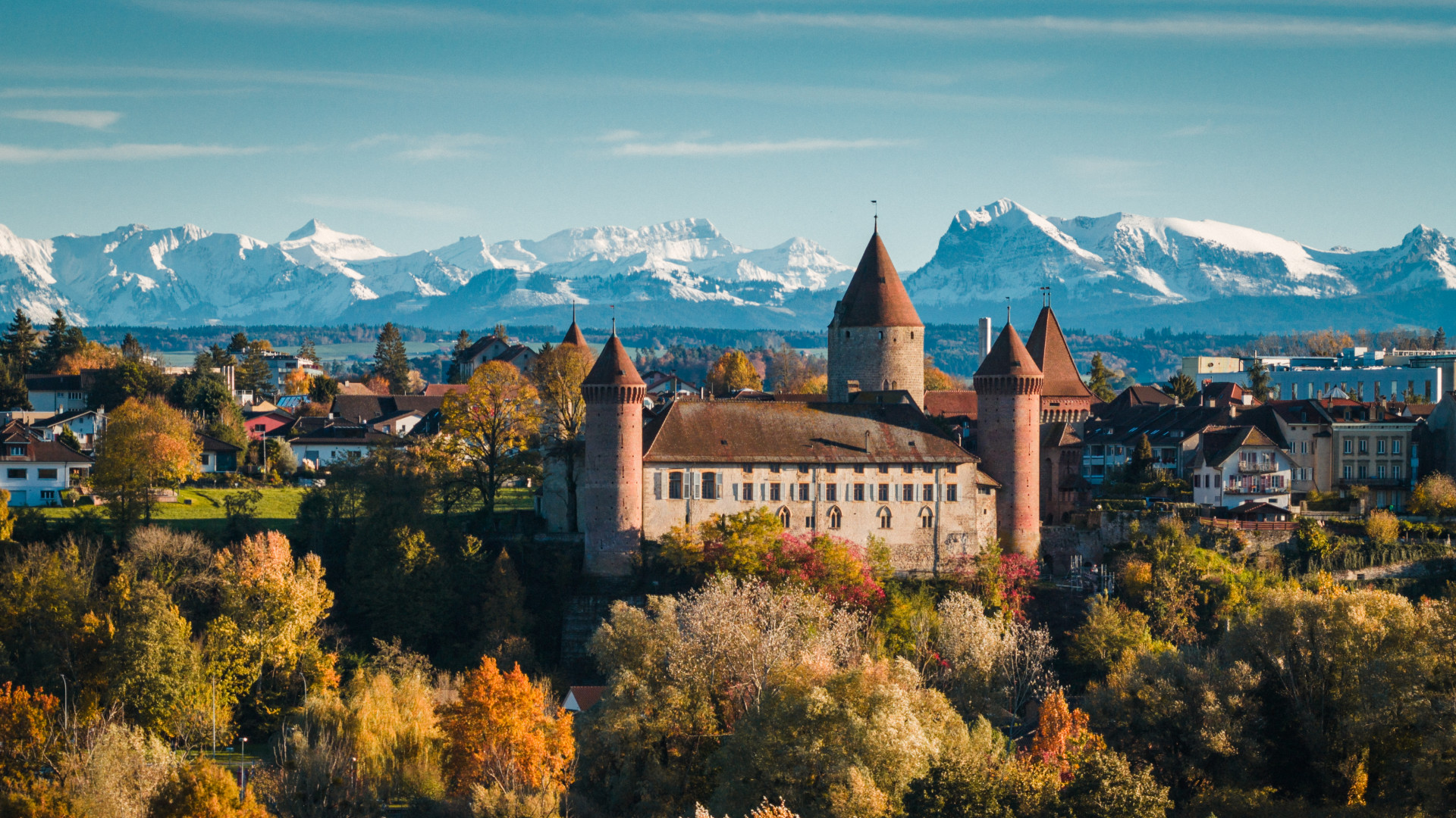 Herbst in der Region Estavayer-le-Lac